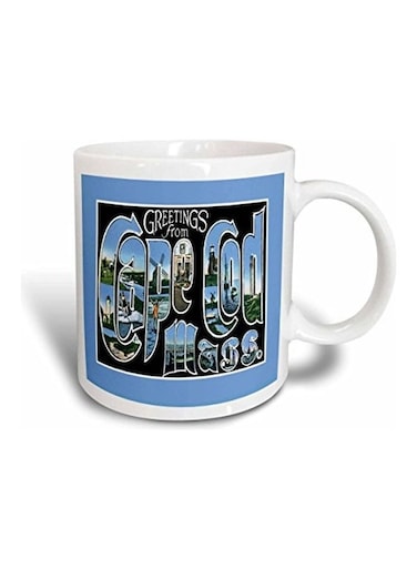 Greetings From Cape Cod Mass Scenic Postcard Reproduction Ceramic Mug Multicolour