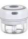 USB Rechargeable Electric Mini Grinder White/Clear 11.70 x 9.70 x 9.70cm