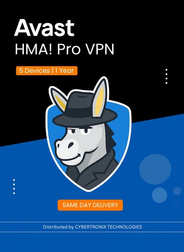 Avast HMA! Pro VPN   5 Devices for 1 Year   Digital License   SAME DAY DELIVERY