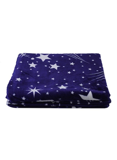 Stars Soft Couch Flannel Blanket Flannel Blue 180x200cm