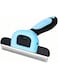 Pet Deshedding Brush,Professional Cat Grooming Tool,Effectively Reduces Shedding by Up to 95% Dog Brush for Shedding,Pet Hair Remover Combs for Short Long Hair Cats Dogs (Blue, M)