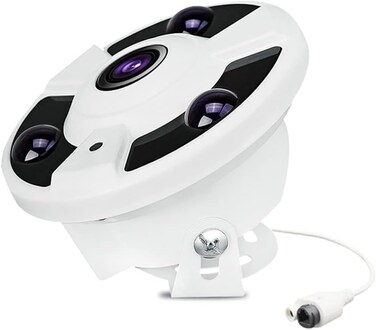 كروني كاميرا مراقبة سي سي تي في Cn-6002 بدقة 4 ميجابيكسل بزاوية واسعة 180 بكسل بدقة 1080 بكسل