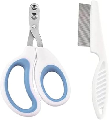 Lonimia Nail clippers for cats Small animal comb-equipped pet nail clippers, cat claw cutters, and scissors for birds, puppies, kittens, hamsters, and rabbits