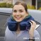 Cabeau Evolution Earth Travel Neck Support Pillow Neck Pillow For Traveling, Memory Foam Airplane Pillow With 360-Degree Comfort, Head &amp; Chin Support Pillows For Sleeping Upright, Wind, Grey, Wind