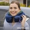 Cabeau Evolution Earth Memory Foam Travel Neck Pillow, The Best Travel Pillow With 360 Head, Neck And Chin Support (Water), Grey, Water