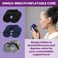 Cabeau Air Tne Inflatable Travel Neck Pillow Lightweight Inflatable Core, Customized Fit, Adjustable Chin Strap, With Compact Carrying Case For Comfort On-The-Go (Slate Grey)