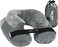 Cabeau Air Tne Inflatable Travel Neck Pillow Lightweight Inflatable Core, Customized Fit, Adjustable Chin Strap, With Compact Carrying Case For Comfort On-The-Go (Slate Grey)