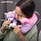 Cabeau Evolution Kid's Memory Foam Travel Pillow With Innovative Chin Strap &amp; Head Support, Super Soft &amp; Fun Design For Comfortable Journeys, (Puppies), Evkp6304