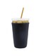 THE WHITE SHOP Iced Coffee &amp; Cold Soda Insulated Neoprene Cup Sleeve Black, Medium