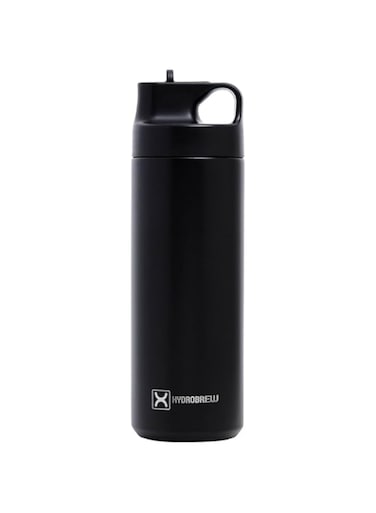 HYDROBREW Insulated Sports Water Bottle - Black, 550ml