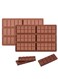 Chocolate Molds, Rectangle Chocolate Bar Sweet Molds Silicone Bakeware Wax Melt Molds, Pack Of 2
