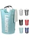 HommyFine Portable Large 82L/115L Laundry Basket Collapsible Multi Color Laundry Bag 42L Wheel Laundry Basket Large Size Foldable 82L/115L Laundry Hamper Folding Washing Bin