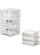 Shoe Storage Boxes, Shoe Storage Organzier, Foldable Shoes Boxes Clear Plastic Stackable, Shoes Organzier, Sturdy Shoe Box Storage Container, Foldable Shoe Rack Sneaker Container (transparent 03)