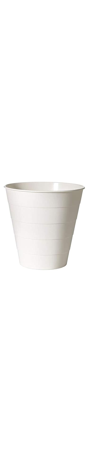Plastic Garbage Bin, White