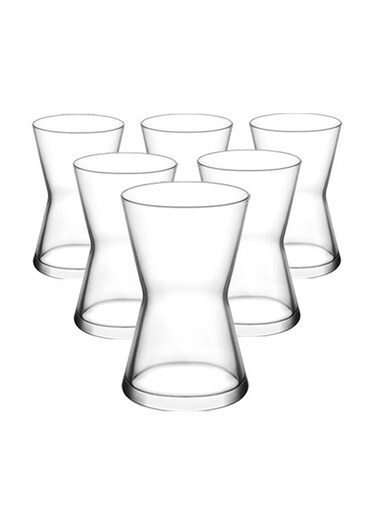 6-Piece Derin Tea Glass Set Clear