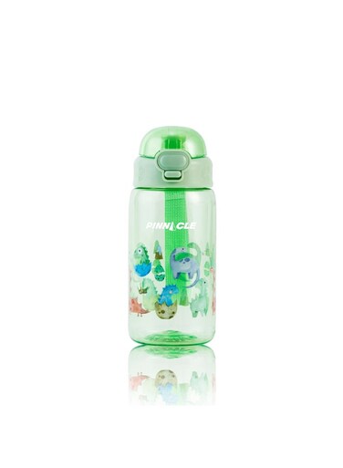 Pinnacle Promist Water Bottle for Kids With Straw &amp; carrying strap - 600ML BPA Free Kids Water Bottles, Easy-Clean, Kids Water Bottle For School, Toddler water bottle - Green
