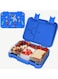 Snack Attack Bento Box or Lunch Boxes for Kids by Snack Attack 4 &amp; 6 Convertible Compartments   Portion Lunch Box   Food Graded Materials BPA FREE &amp; LEAK PROOF  Made of Triton(Neptune Blue)