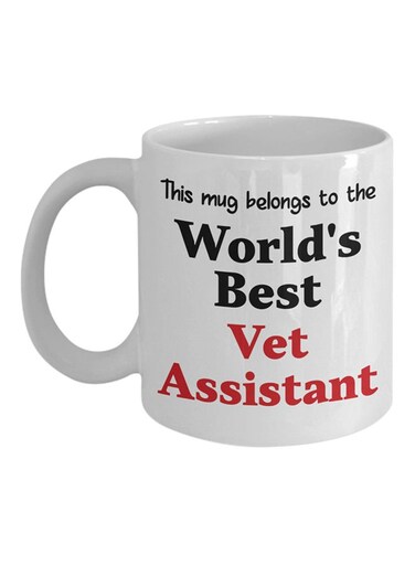 World's Best Vet Assistant Printed Coffee Mug White