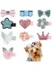 10 Pcs Dog Hair Clips Small Dog Hair Bows Cute Dog Hair Grooming Accessories Girls Puppies Hair Barrettes Flower Crown Hairpin Cat Topknot Pet Headdress Dog Grooming Bowknot for Kitten Pet Small Dog