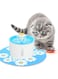 Eacam Pet Water Fountain 1.6L/54OZ Drinking Fountain with 3 Filter 1 Silicone Mat Automatic Cat Drinking Fountain with 3 Modes LED Light Ultra-quiet for Cat Dog Other Pet