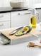 Cutting Board - Wooden Chopping Board with Pull-Out Storage Tray, Multi-Function Kitchen Board for Meat Vegetable Fruit
