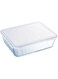 Pyrex Cook &amp; Freeze Rectangular Glass Dish with Plastic Lid (4L) &ndash; Oven, Microwave, Freezer &amp; Dishwasher Safe
