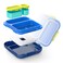 Zoku Neat Bento has compact design, Sof Touch handle, Adjustable containers and Leakproof. Has freezer pack, BPA Free and Dishwasher Safe, Blue