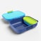 Zoku Neat Bento Junior food container has one Modular Container with Lid and kid friendly latch for ease of use. Has 2 in 1 Optimized Storage zones, BPA Free, Blue