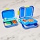 Zoku Neat Bento Junior food container has one Modular Container with Lid and kid friendly latch for ease of use. Has 2 in 1 Optimized Storage zones, BPA Free, Blue