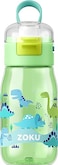 Zoku Kids Flip Gulp Bottle, 475ml-Green