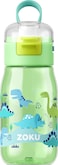 Zoku Kids Flip Gulp Bottle, 475ml-Green