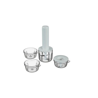 Green Lion Handy Stick Cordless Chopper &amp; Grinder Set (4-Bowl, 30W)
