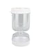 Luqeeg Glass Pickle Jar, 50oz Olive Hourglass Jar with Strainer, Leakproof Pickle Separator From Wet and Dry Pickle Flip Jar for Gherkin Jalapeno Dry Wet Separation