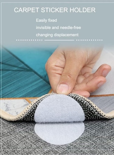 Anti-Slip Fixation Round Carpet Stickers For Bedsheets, Sofas, Car Cushions