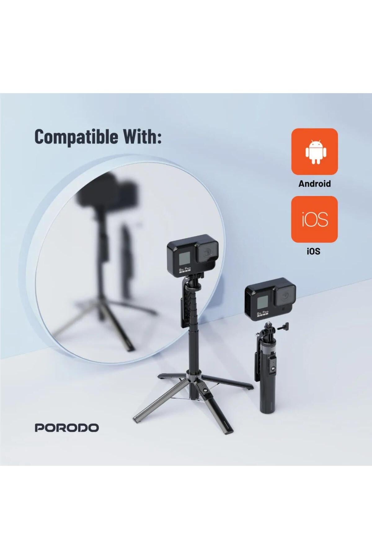 بورودو Porodo Dual Lighting Selfie Stick