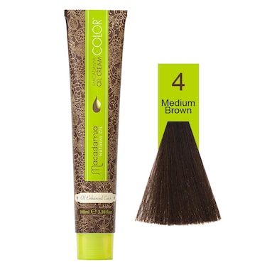 Macadamia Natural Color 4    Medium Brown   100 Ml