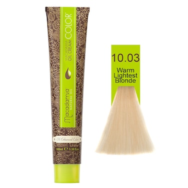 Macadamia Natural Color 10.03   Naturals Lightest Warm Blonde   100 Ml