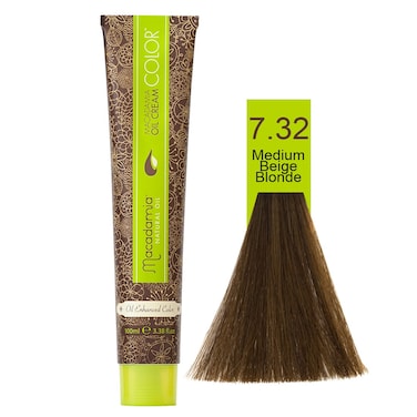 Macadamia Natural Color 7.32   Medium Beige Blonde   100 Ml