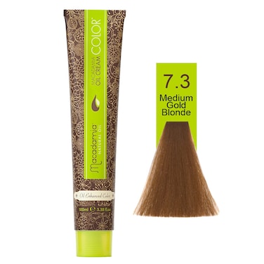 Macadamia Natural Color 7.3   Medium Gold Blonde   100 Ml