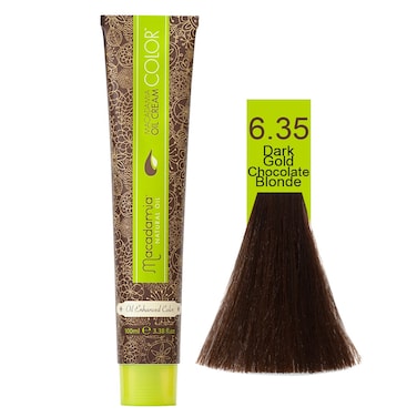 Macadamia Natural Color 6.35   Dark Gold Chocolate Blonde   100 Ml