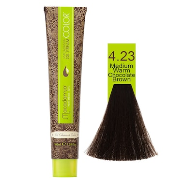Macadamia Natural Color 4.23   Medium Warm Chocolate Brown  100 Ml