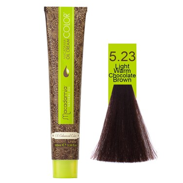 Macadamia Natural Color 5.23   Light Warm Chocolate Brown   100 Ml
