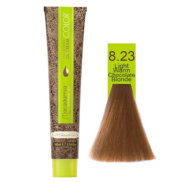 Macadamia Natural Oil Cream Color  Light Warm Chocolate Blonde  100 Ml