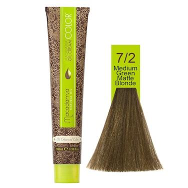 Macadamia Natural Color 7/2   Medium Green Matte Blonde   100 Ml