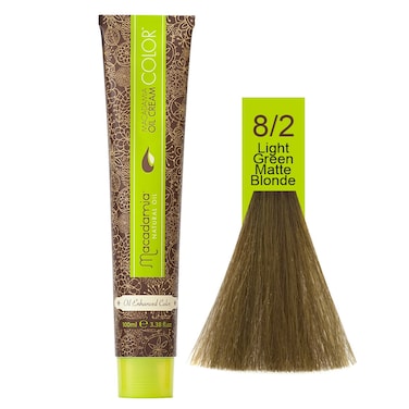 Macadamia Natural Color 8/2   Light Green Blonde Matte Blonde   100 Ml