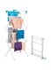3 Tier Clothes Airer, Foldable Drying Rack, Foldable Clothes Drying Stand, Laundry Rack, Washing Airer, Foldable Laundry Clothes Drying Rack Stand, Foldable Metallic Clothes Dryer With 4 CORNER HOOKS