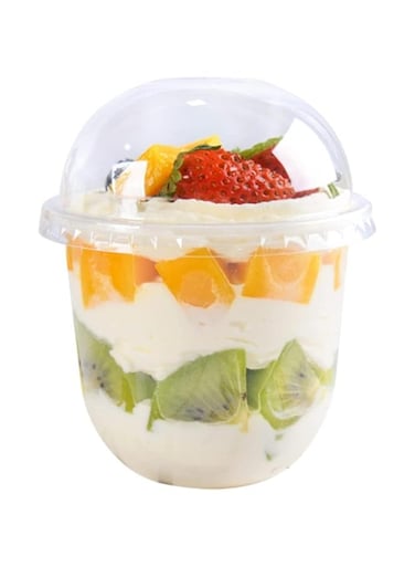 FUFU 50pack 12oz Clear Plastic Dessert Cups Disposable Ice Cream Cups Reusable Appetizer Cups Serving Bowls Food Containers Baby Shower, Birthday, Weddings, Party Supplies