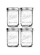 Premify 4 Pack Wide Mouth Mason Jars with Lids &ndash; 16oz Glass Jars, Overnight Oats Jars with Lids, Perfect For Canning, Fermenting, Pickling, And Jar Decor, Microwave, Freezer &amp; Dishwasher Safe