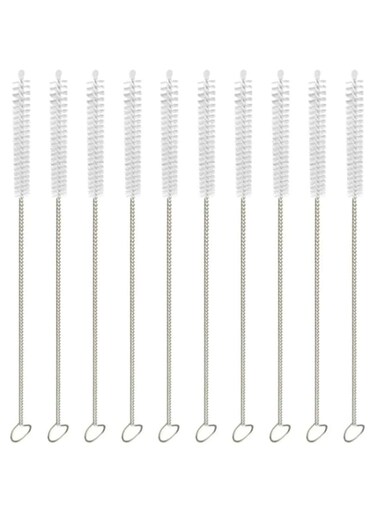 Goolsky Tube and Straw Brush Stainless Steel Bottle Straws Cleaning Brushes Baby Cup Nylon Brush