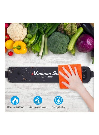 Vacuum Sealer Machine Automatic Food Saver Compact Food Sealing Vacuum With 15 Sealing Bags For Preservation Storage Saver multicolour 37.5x7x10.5cm